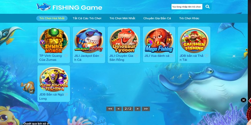 Hệ thống đã cung cấp rất nhiều tự game bắn cá hấp dẫn